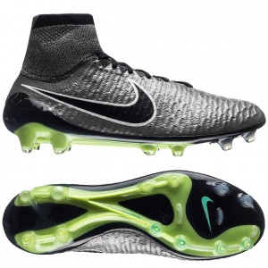 Nike Magista Obra FG Sølv-Sort fodboldstøvler
