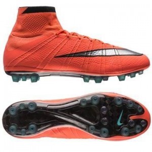Nike Mercurial Superfly AG Orange-Sølv-Sort fodboldstøvler