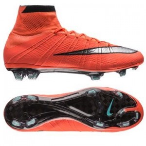 Nike Mercurial Superfly FG Orange-Sølv-Sort fodboldstøvler