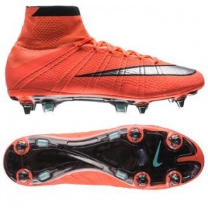 Nike Mercurial Superfly SG-PRO Orange-Sølv-Sort fodboldstøvler