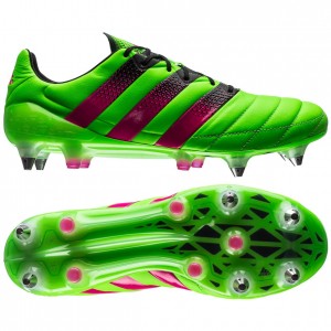 adidas ACE 16.1 Skind SG Grøn-Pink-Sort fodboldstøvler
