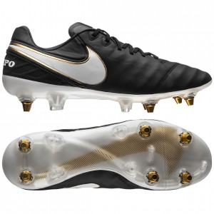 Nike Tiempo Legend 6 SG-PRO Sort-Hvid-Guld fodboldstøvler