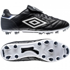 Umbro Speciali Eternal Pro HG Sort-Hvid-Blå fodboldstøvler