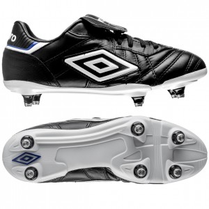 Umbro Speciali Eternal Pro SG Sort-Hvid-Blå fodboldstøvler