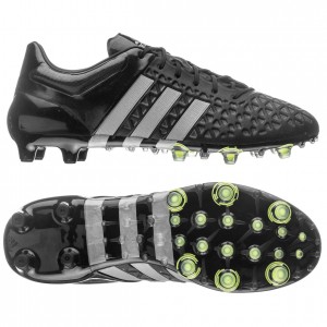Adidas Ace 15.1 FG-AG sort-grå fodboldstøvler