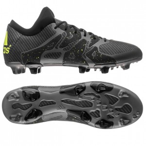 Adidas X 15.1 FG-AG sort-grå fodboldstøvler