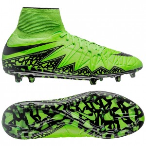 Nike Hypervenom Phantom II FG Grøn-Sort-Neon fodboldstøvler