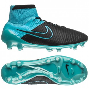 Nike Magista Obra FG Sort-Blå skind fodboldstøvler