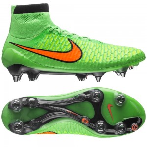 Nike - Magista Obra SG-PRO Grøn:Orange:Sort - fodboldstøvler