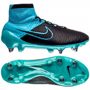 Nike Magista Obra SG-PRO Sort-Blå skind fodboldstøvler