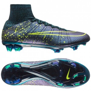 Nike Mercurial Superfly FG Blå-Sort-Neon