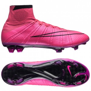 Nike Mercurial Superfly FG Pink-Sort fodboldstøvler