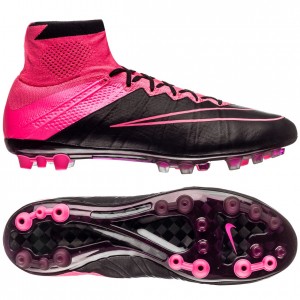 Nike Mercurial Superfly Skind AG Sort-Pink fodboldstøvler