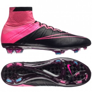 Nike Mercurial Superfly Skind FG Sort-Pink fodboldstøvler