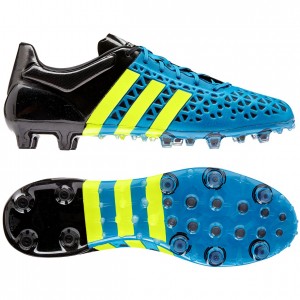 adidas Ace 15.1 FG-AG Blå-Sort-Gul fodboldstøvler