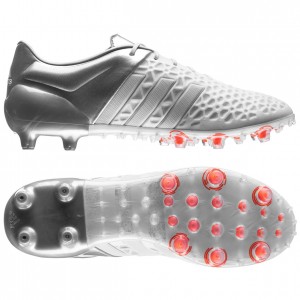 adidas Ace 15.1 FG-AG Hvid-Sølv fodboldstøvler