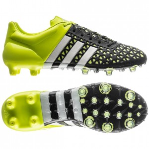 adidas - Ace 15.1 FG:AG Sort:Gul:Hvid - fodboldstøvler