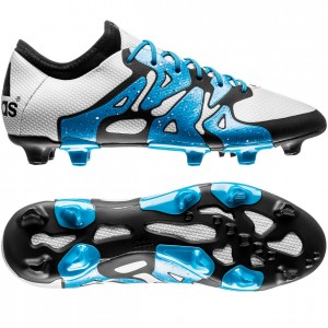 adidas X 15.1 FG-AG Hvid-Blå-Sort fodboldstøvler