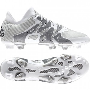 adidas X 15.1 FG-AG Hvid-Sølv fodboldstøvler