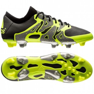adidas X 15.1 FG-AG Sølv-Sort-Gul fodboldstøvler