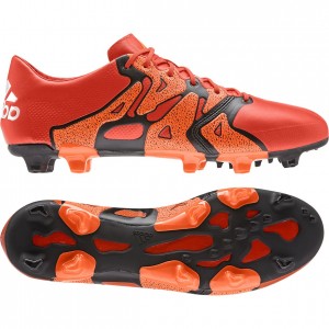 adidas X 15.1 Skind FG-AG Rød-Orange-Sort