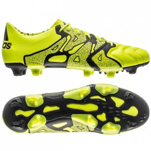 adidas - X 15.1 Skind FG:AG Gul:Sort - fodboldstøvler