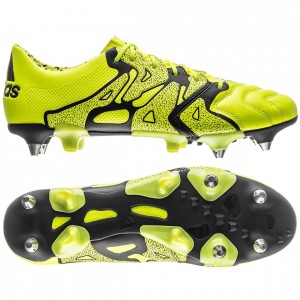 adidas - X 15.1 Skind SG Gul:Sort - fodboldstøvler