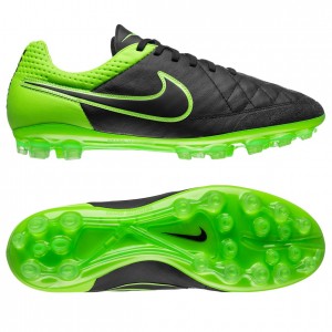 Nike Tiempo Legend V AG Sort-Grøn fodboldstøvler
