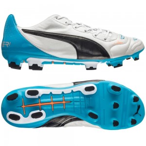 Puma evoPOWER 1.2 Skind FG Hvid:Sort:Blå