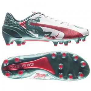 Puma evoSPEED 1.3 Graphic FG Hvid:Grøn:Rød