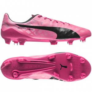 Lyserøde fodboldstøvler fra Puma