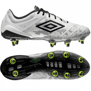 Umbro UX 2.0 Pro SG Hvid-Sort-Gul fodboldstøvler